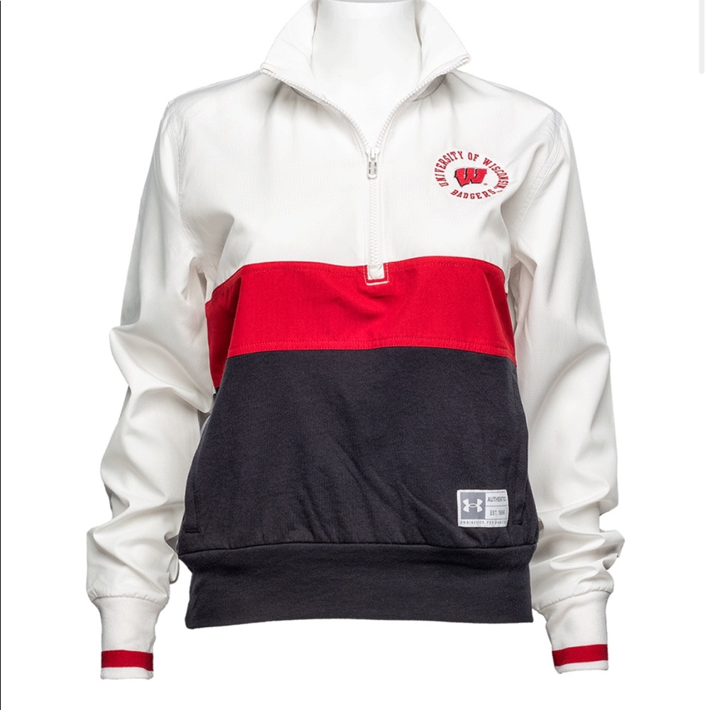 NWT Women’s Under Armour UW Badgers 1/4 Zip Jacket
